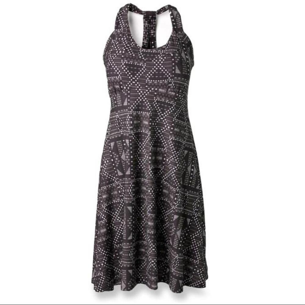 prAna Gray Black Cali Athletic Sports Dress